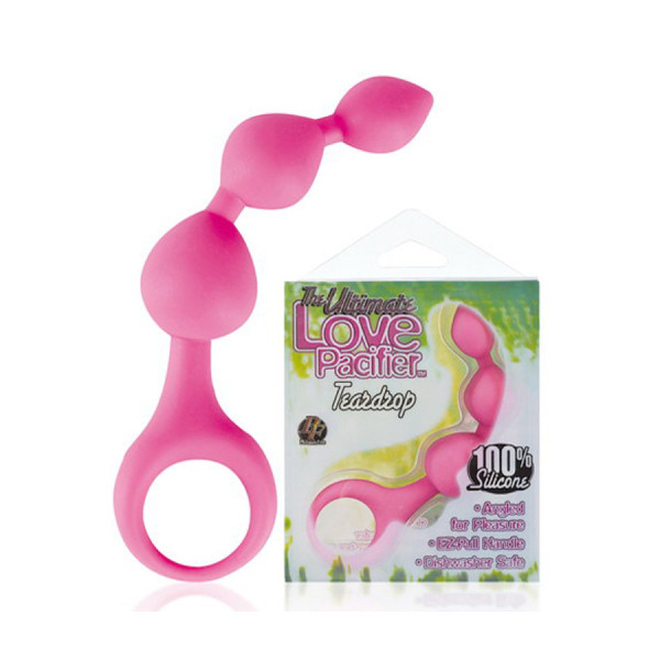 Stimulateur anal rose à boules 